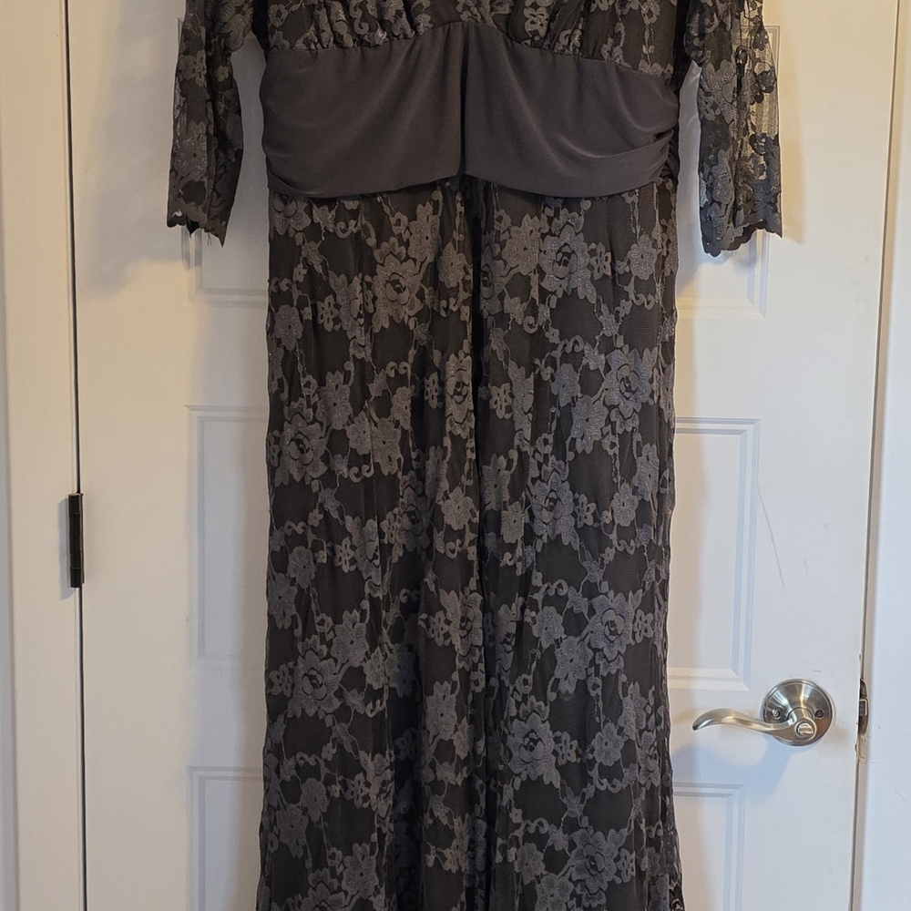 Kiyonna Black Lace Detail Dress